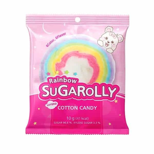 Sugarpolly Rainbow Cotton Candy (10 x 10g) - Korea