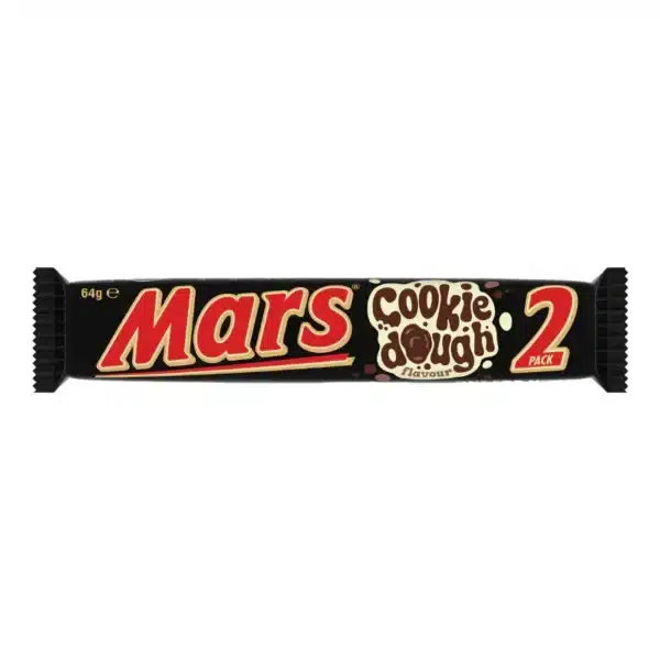Mars Cookie Dough 2 Pack (Australia) 64g Mars Cookie Dough Chocolate Duo Bar (25 x 64g) - Australian