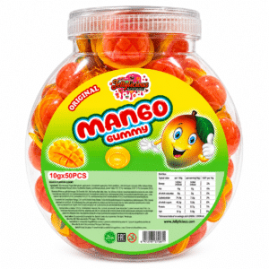 Jellylicious Mango Jelly Filled Gummy (50 x 10g) - Halal