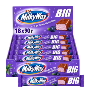 Milkyway Blueberry Big Chocolate Bar (18 x 90g) - Russian